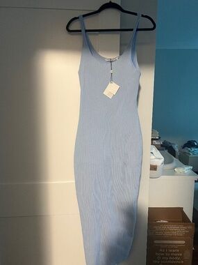 NWT ByEgreis Laurie Bodycon Dress - Blue